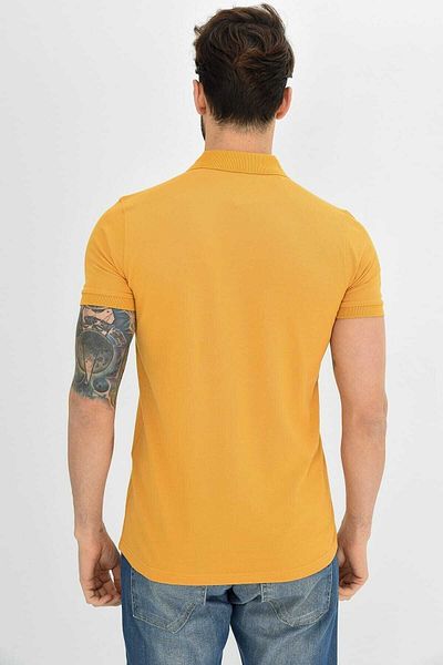 DYNAMO Men's Polo Neck Slim-Fit Lycra T-Shirt