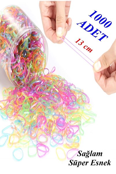 Ct C&t 1000 Pieces Hair Braid Elastics, Perm, Ponytail Buckle for Girls, Wome...