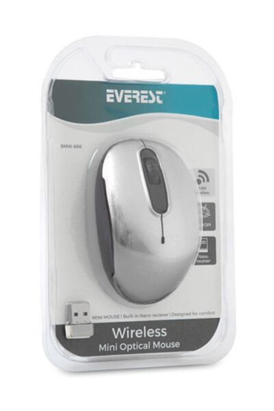 Everest Smw-666 Usb Beyaz 2.4ghz Optik Wireless Mouse