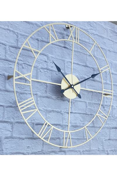 Metal Duvar Saati Çap 60 Cm