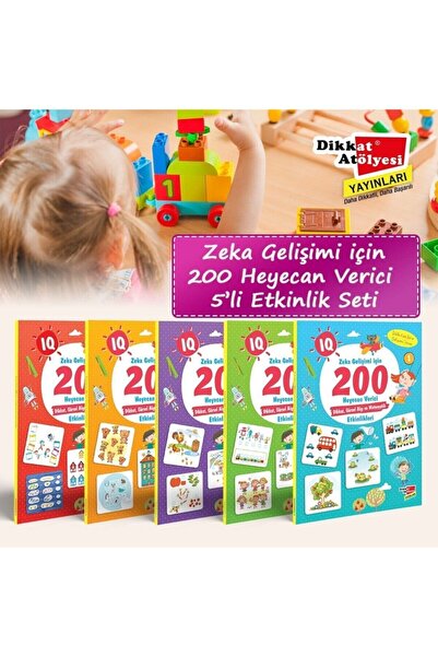 Dikkat Atölyesi Yayınları Dikkat Atölyesi-ıq Zeka Gelişimi Için 200 Heyecan V...