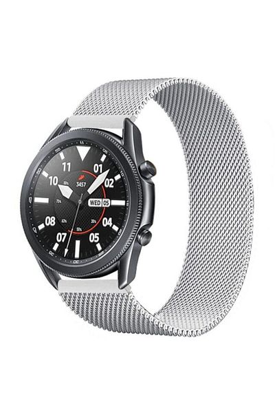 UnDePlus Xiaomi Amazfit Gtr Gtr 2 2e Lite 47mm Compatible Band Metal Milano Band Silver