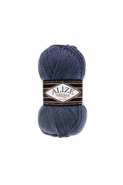 Alize 5 τεμάχια Süperlana Classic Πλεκτό Χέρι Κλωστή Κωδικός χρώματος 203 Denim Menanj