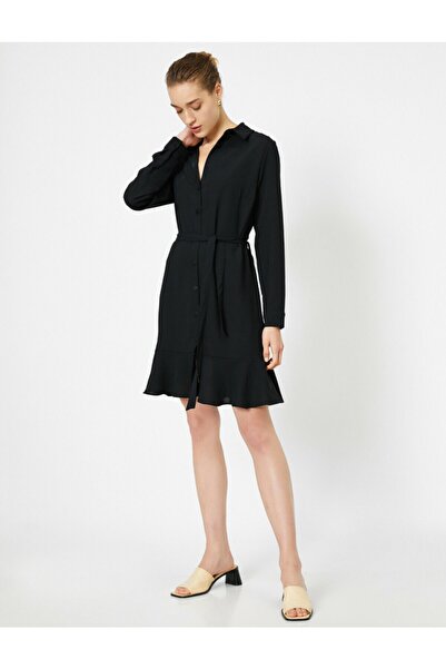 Koton Fustă de damă cu volan rochie camasa