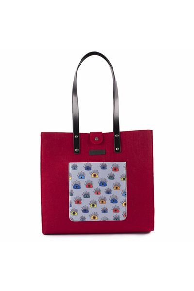 Biggdesign My Eye Felt Bag with Hanger - on You