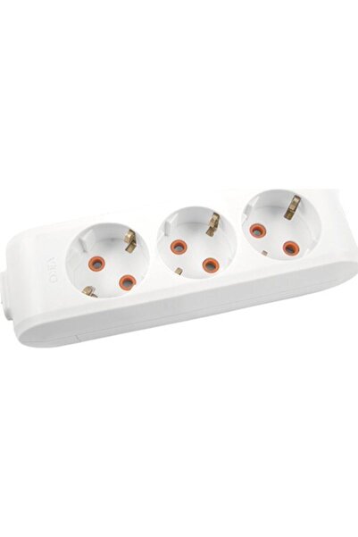 VİKO 3'lü Klemensli Kablosuz Grup Priz Çocuk Korumalı