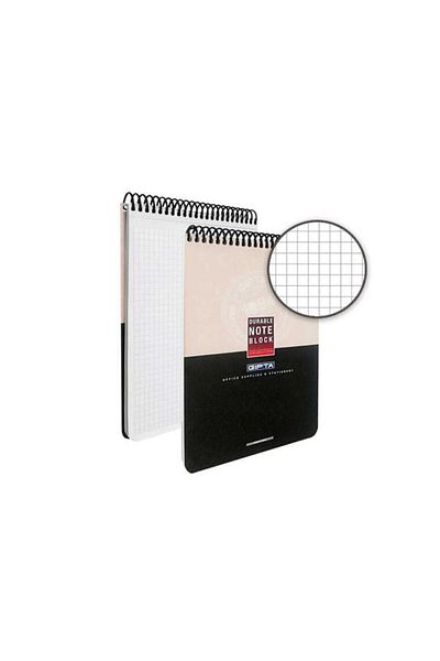 Gıpta Memo Pad A5 Prisma Spiral Cardboard Checked 1380 100 Sheets