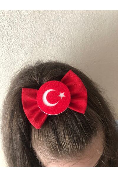 Stil Tasarım Toka Φιόγκος πόρπης 23 Απριλίου με σημαία