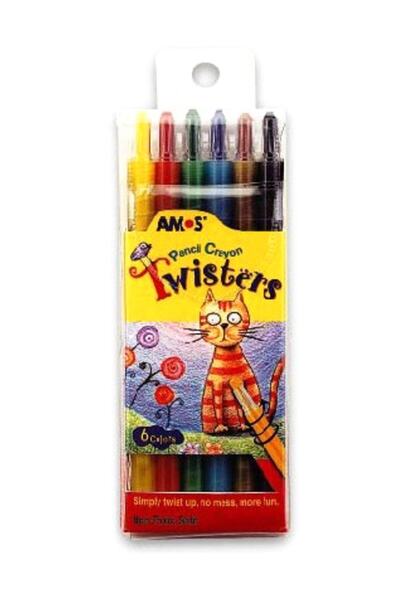 Genel Markalar Twisters İnce Kalem Tipi Mum Boya 6 Renk RC6PST eol