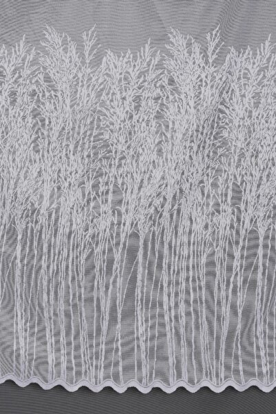 AKÇA TEKSTİL Selvi Model Off-White Color Single Wing Erected Pleated Background Curtain 300*260 cm (Package Product)