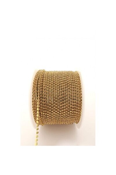 HASAN ERDOĞAN Ss8-2 مم شريط ضيق من الزجاج والكريستال الشمبانيا بطول 2 متر