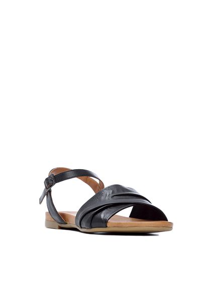 Tamer Tanca Women's Black Leather Sandals Sandals 766 0266 Byn Sndlt 21