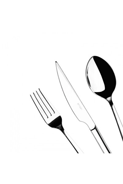 Emsan 6-Person Plain Knife Set - Std Moonlight, 18 Pieces Classic