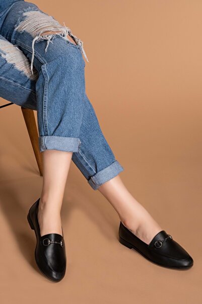 Gondol Kadın Siyah Babet