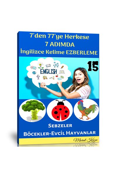 Enine Boyuna Eğitim English Vocabulary Book in 7 Steps - 15