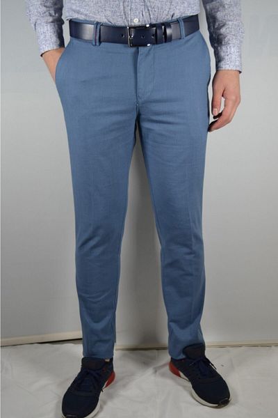 Bomonti Pantaloni din bumbac cu aspect de in, cu buzunar lateral