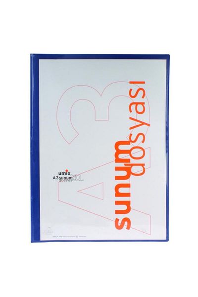 Umix Umıx Front Pocket Presentation Folder (A3) (20 PACKS) / Navy Blue