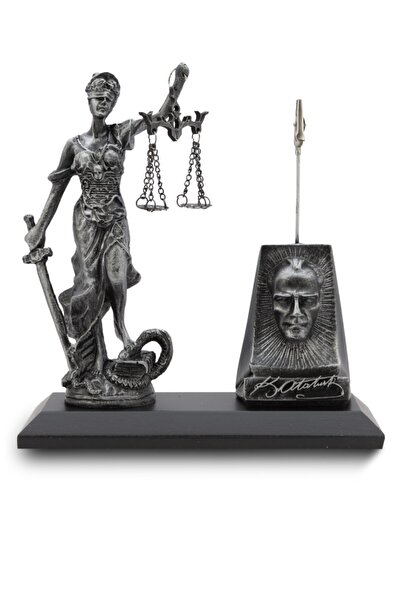 Gift Garden Atatürk Temalı Adalet Heykeli Notluk Masaüstü