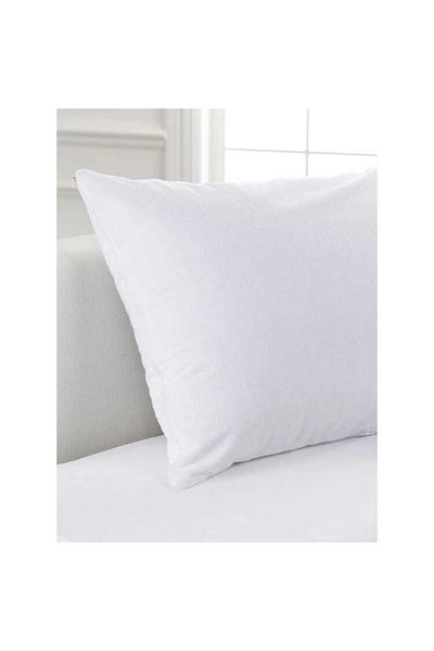 üntaş Μαξιλαροθήκη 2 τεμαχίων 50x70+20 cm Λευκή με Κάλυμμα
