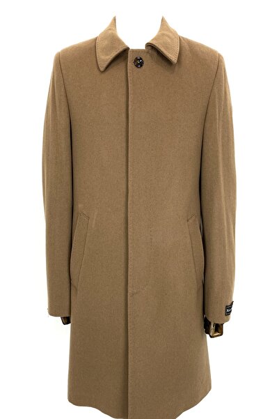 ŞAN GİYİM 1160 Erkek Camel Bebe Yaka Kısa Palto