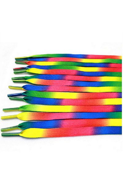 Foottab Rainbow Flat Shoelaces 120 cm