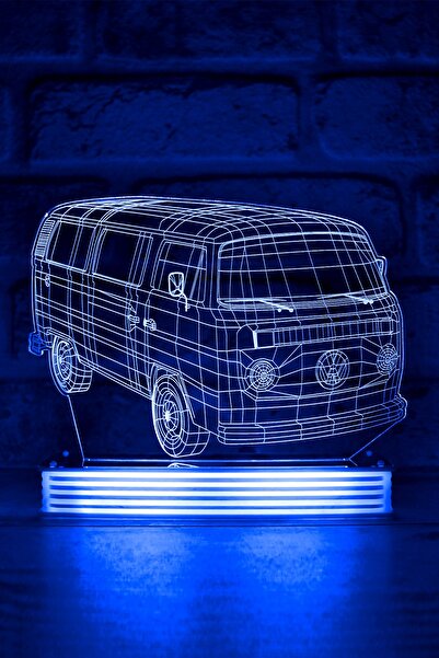 Hediye Kovanı مصباح Vw Classic Minibus ثلاثي الأبعاد