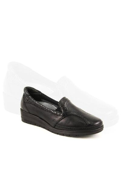 Forelli 25109 Γυναικεία Μαύρα Δερμάτινα Παπούτσια Hallux Comfort