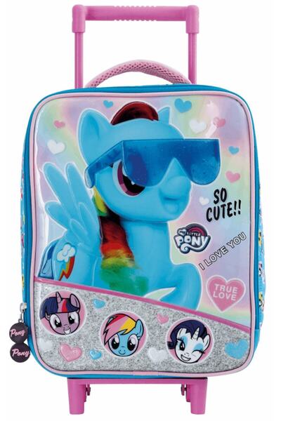 Pony Lisanslı Çek Çekli Ilkokul Çantası