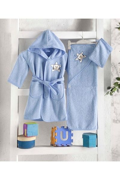 mixibaby baby bathrobe set