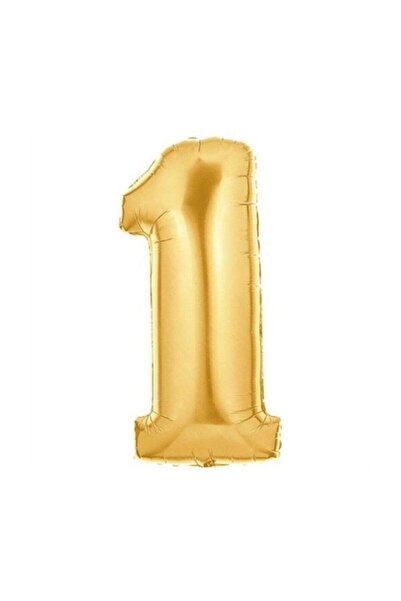 Happyland بالون فويل ملون ذهبي مقاس 90 سم (رقم 1)