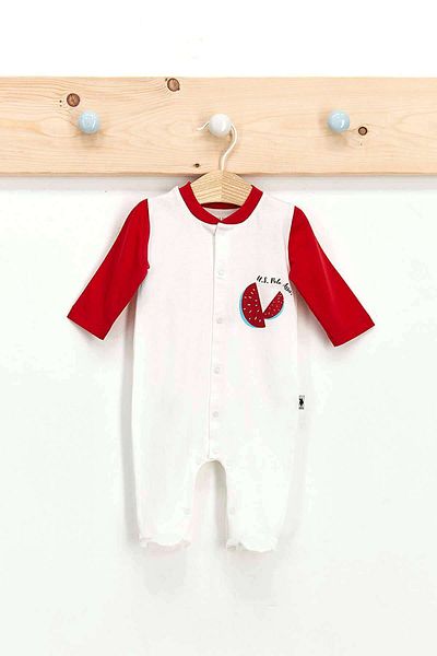 U.S. Polo Assn. Usb436 Watermelon Patterned Jumpsuit with Booties