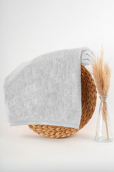 Nazik Home 500gr Bamboo Towel 50 X 90 Face Towel Gray Color