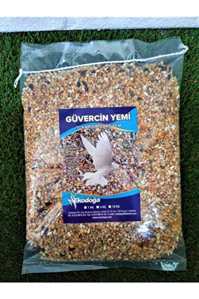 Ekodoğa Güvercin Yemi 2 Kg 10 Karışım Lüks Güvercin Yemi Performans Yemi Buğd...