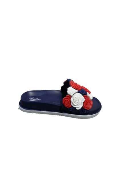 Calx Ca854-10 Παντόφλες καθημερινής περιπάτου για κορίτσια Navy Blue Floral