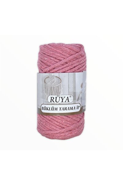 Rüya بويل سكريم مكرامية خيط وردي 250 جرام 3,5-4 ملم