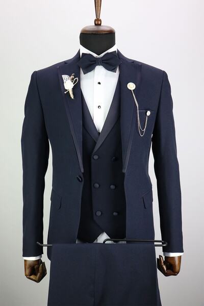 ZAYFA Vito Andolini Lacivert Erkek Smokin Damatlık