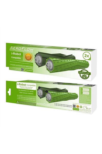 AeroFlow فرشاة بلاستيكية أصلية متوافقة مع Irobot Roomba 2 Pack Sf0200