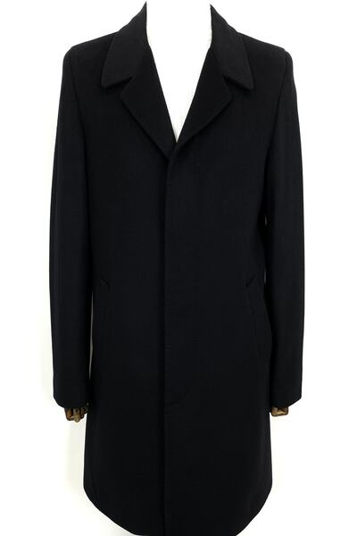 ŞAN GİYİM 2622 Men's Black Swallow Collar Short Coat