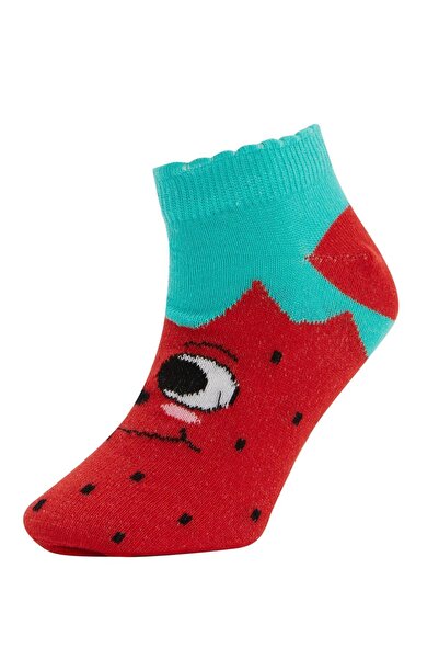 DeFacto Girl's Patterned Booties Socks 3 pcs