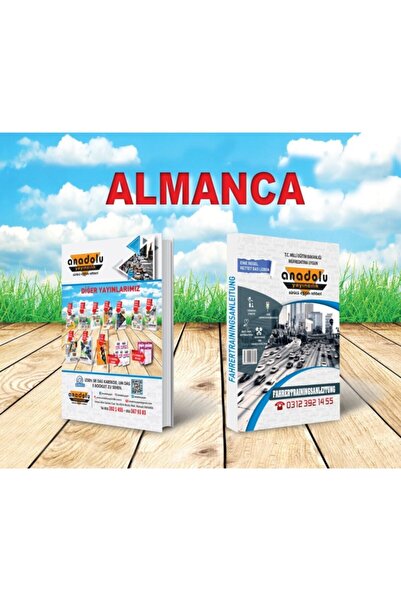 Anadolu Yayıncılık Almanca Sürücü Eğitim Kitabı -- Almanca Sürücü Kursu Kitabı