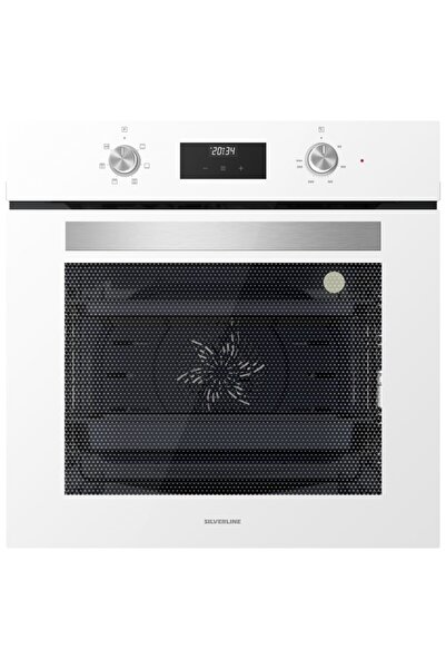 Silverline Bo6502w02-cs5436w01-3457 Soho 60 Cm Beyaz Cam Ankastre Set