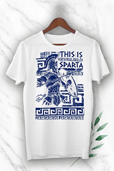 perseusshopping Μπλουζάκι με στάμπα Unisex White Mythology Sculpture