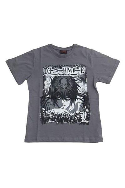 Atlantis Unisex Gray Death Note (skull) T-shirt