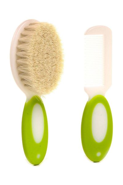 Baby Plus Baby Natural Bristle Brush & Comb Set