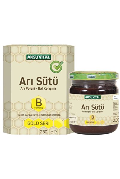 Aksu Vital Sepetse Çocuklar Için Arı Sütü Arı Poleni Bal Karışımı 230 Gr Gold Seri Şeker Koruyucu Içermez