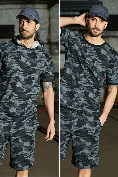 Sateen Men Trainingsanzug - Schwarz - Regular Fit