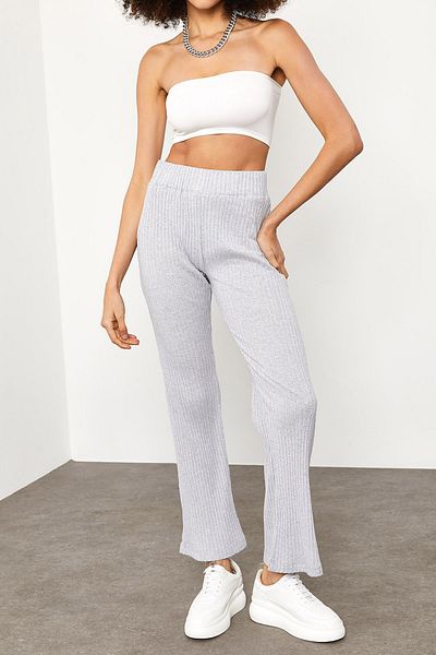 XHAN Jogginghose - Grau - Bootcut