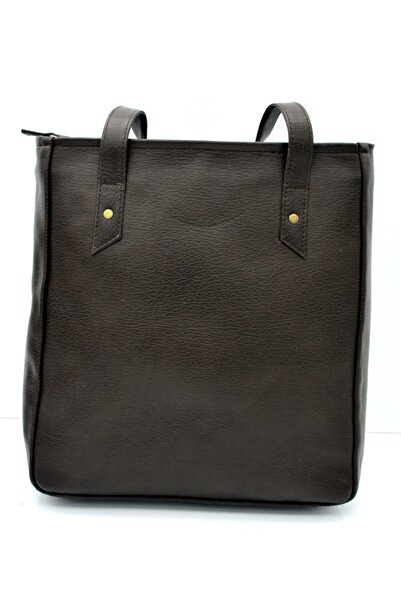 Camel Γυναικεία τσάντα ώμου Tove Brown από γνήσιο δέρμα