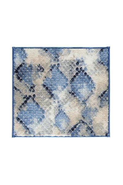 Confetti Snakeskın 50X57 Blue Bathroom Rug