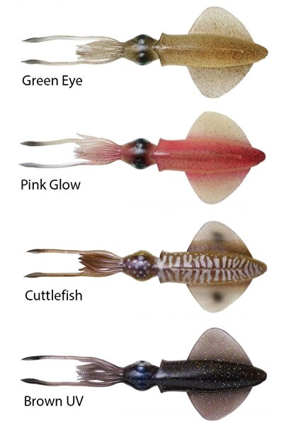 Savage Gear Swim Squid 9.5cm 5g Silikon Kalamar Suni Yem 4ad Pink Glow